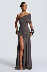 Monica Maxi Dress - Charcoal Dress Babyboo Fashion Premium Exclusive Design